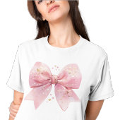 Valentinstag Coquette Bow Shirt, Rosa Bow Shirt