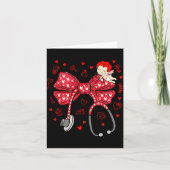 Valentinstag Coquette Schleife Krankenschwester St Karte (Vorderseite)