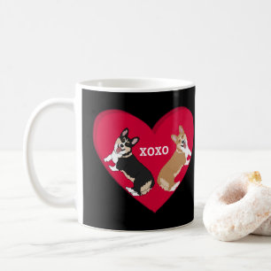 Valentinstag Corgi Kaffeetasse