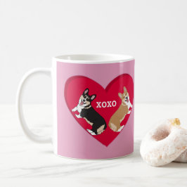 Valentinstag Corgi Kaffeetasse