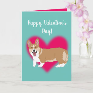 Valentinstag Corgi Karte