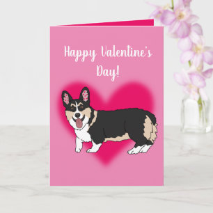 Valentinstag Corgi Karte