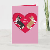Valentinstag Corgi Karte (Vorderseite)