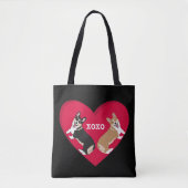 Valentinstag Corgi XOXO Tasche (Vorderseite)