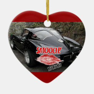 Valentinstag Corvette Keramikornament