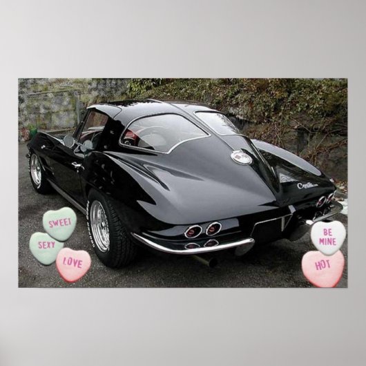 Valentinstag Corvette Poster (Vorne)