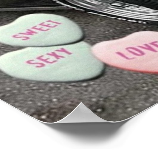 Valentinstag Corvette Poster (Ecke)