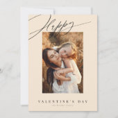 Valentinstag-Creme Valentinkarte Feiertagskarte (Vorderseite)