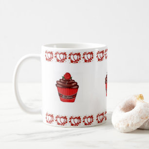 Valentinstag Cupcake Tasse