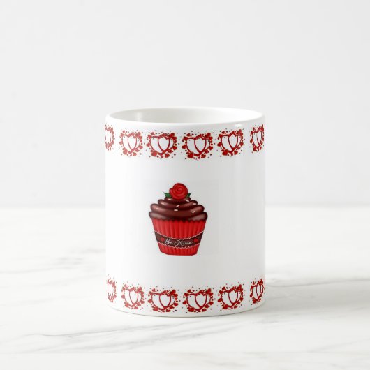 Valentinstag Cupcake Tasse (Mittel)