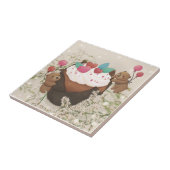 Valentinstag: Cupcake & Teddy Bears Fliese (Seite)