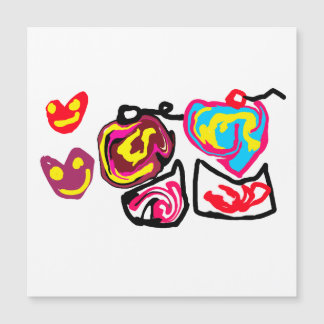 Valentinstag-Cupcakes Magnetkarte