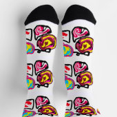 Valentinstag-Cupcakes Socken (Oben)