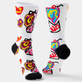 Valentinstag-Cupcakes Socken (Gewinkelt)