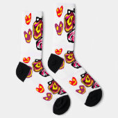 Valentinstag-Cupcakes Socken (Rechts)
