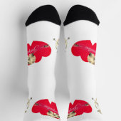 Valentinstag-Cupid-Besatzung-Socken Socken (Oben)