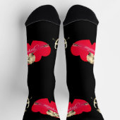 Valentinstag-Cupid-Crew-Socken Socken (Oben)