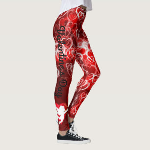 Valentinstag Cupid Hört Leggings Yoga Pants