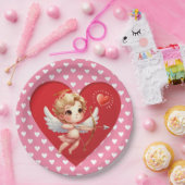 Valentinstag Cupid Pappteller (Party)