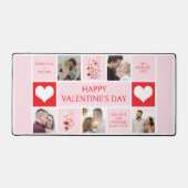 Valentinstag Custom 5 FotoCollage Schreibtischunterlage (Vorderseite)