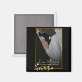 Valentinstag Custom Couple Foto Magnet (Vorderseite/Rückseite)