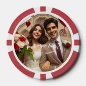 Valentinstag Custom Foto Spanisch Pokerchips (Vorderseite)