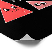 Valentinstag Cute Dreieck Math Witz Mathematiker M Poster (Ecke)