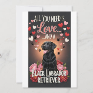 Valentinstag-Cute-labrador-retriever-Foto Feiertagskarte