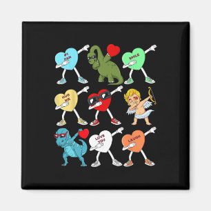 Valentinstag Dabbing Herz Cupid T Rex Dino Dab Magnet