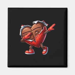 Valentinstag Dabbing Herz Süßigkeiten Lustiger Hum Magnet