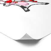 Valentinstag Dabbing Kuh Cupid Bow Poster (Ecke)