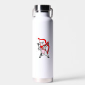 Valentinstag Dabbing Kuh Cupid Bow Trinkflasche (Vorne)