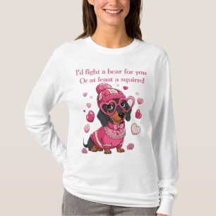 Valentinstag Dachshund Hund T-Shirt