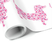 Valentinstag-Dackel Geschenkpapier (Rolleneckpunkt)