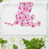 Valentinstag-Dackel Handtuch (Gefaltet)