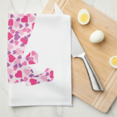 Valentinstag-Dackel Handtuch (Viertel Falte)