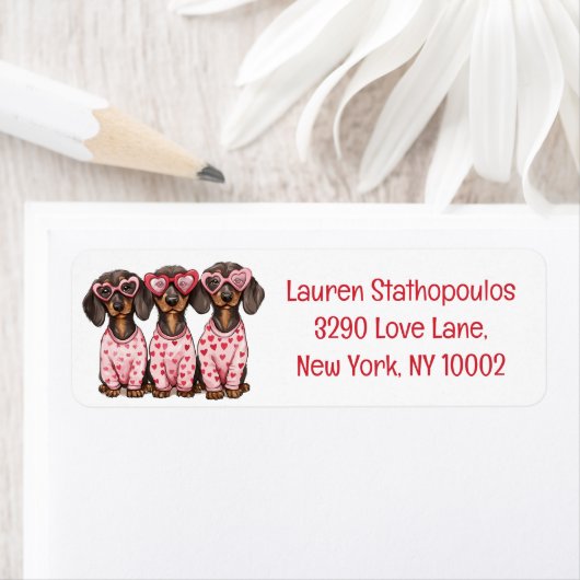 Valentinstag Dackel Hunde (Insitu)