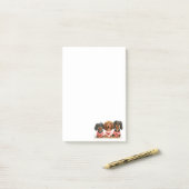 Valentinstag Dackel Hunde Post-it Klebezettel (Auf Schreibtisch)