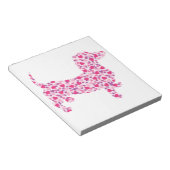 Valentinstag-Dackel Notizblock (angewinkelt)