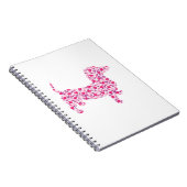 Valentinstag-Dackel Notizblock (Rechte Seite)