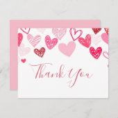 Valentinstag Dankeschön Karte (Vorne/Hinten)