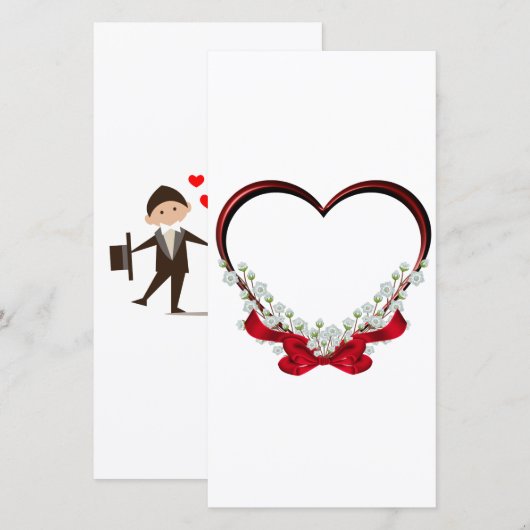 Valentinstag Dankeskarte (Vorne/Hinten)