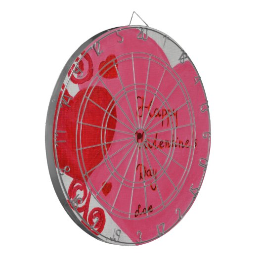 Valentinstag Dartscheibe (Vorderseite Links)