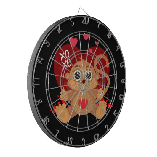 Valentinstag Dartscheibe (Vorderseite Links)