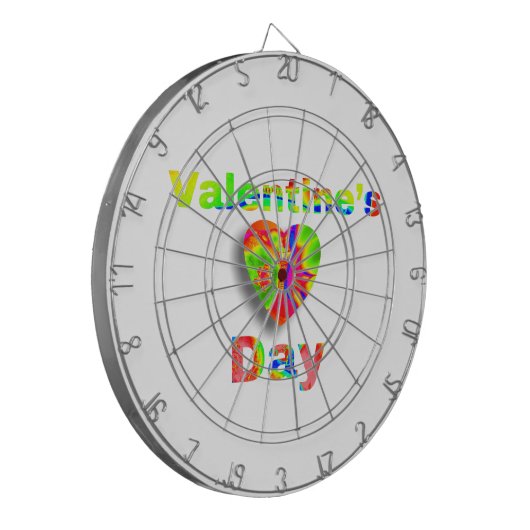 Valentinstag Dartscheibe (Vorderseite Links)