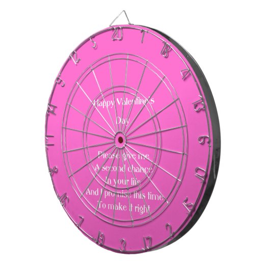 Valentinstag Dartscheibe (Vorderseite rechts)