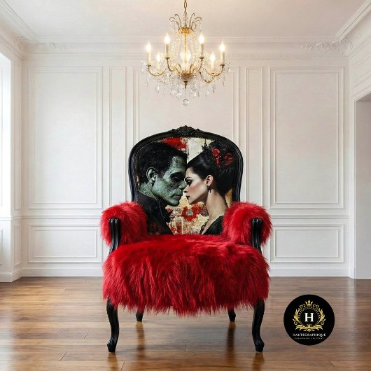 Valentinstag Decoupage Bride von Frankenstein Seidenpapier