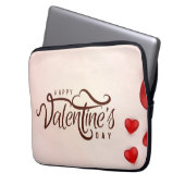 Valentinstag-Dekorationsbanner Laptopschutzhülle (Vorderseite Links)