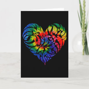 Valentinstag Dekorativ Abstrakt Stammes-Tie-Dye-He Karte