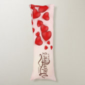Valentinstag Dekorativer Hintergrund Seitenschläferkissen (Vorderseite Vertikal)